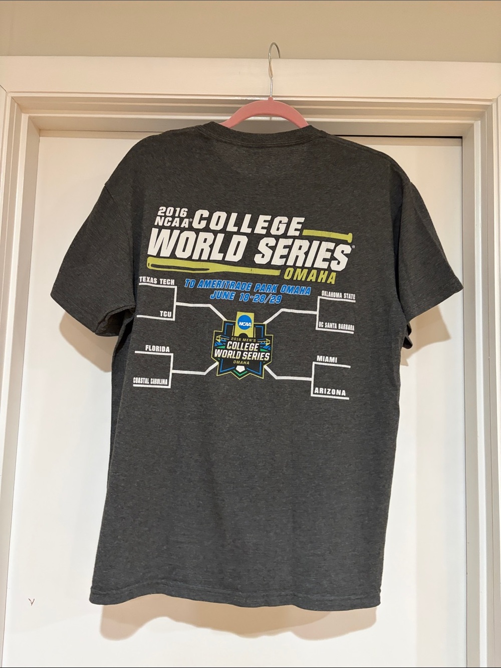 Jansport Dark Heather Gray College World Series Logo Tee